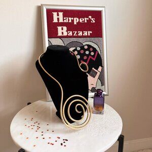 Brass Spiral Shaped Necklace